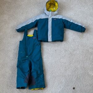 Patagonia Kids' Blue and Gray Winter Set